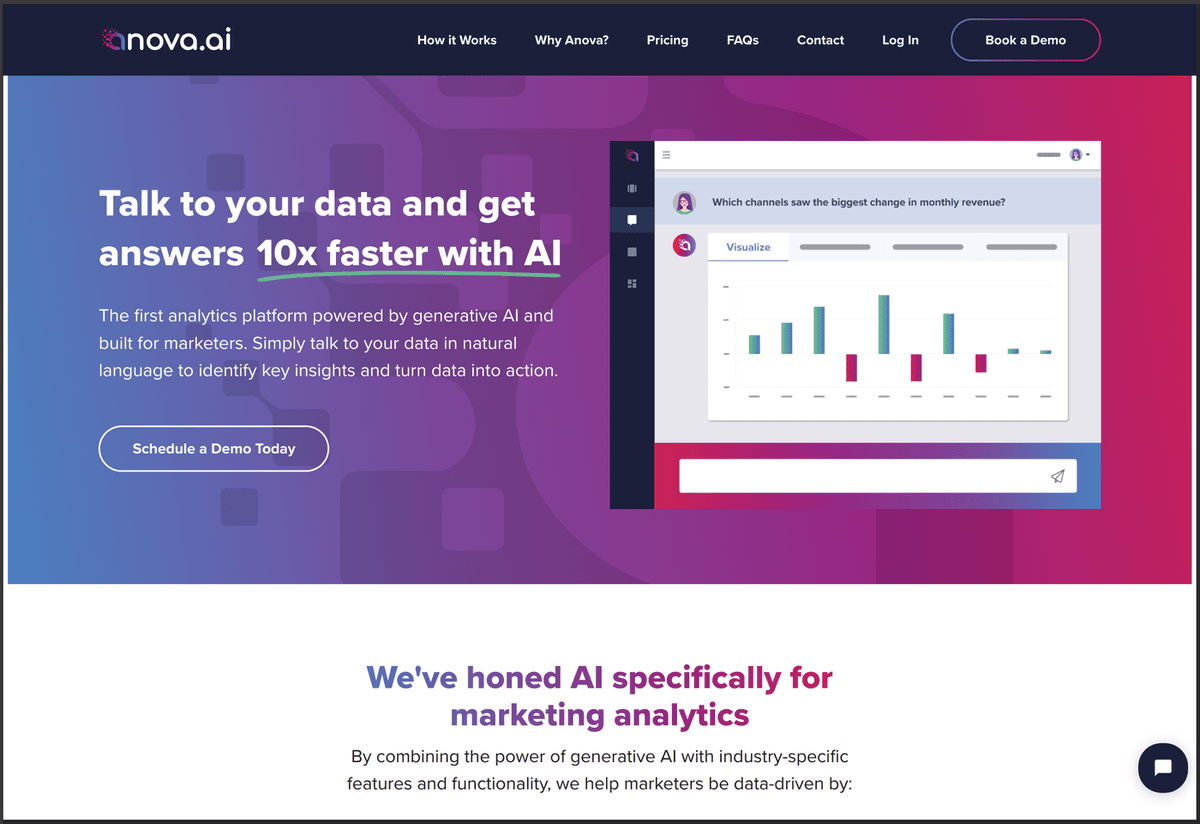 Anova.AI — AI Predictive Analytics for Traders — AI/ML project screenshot