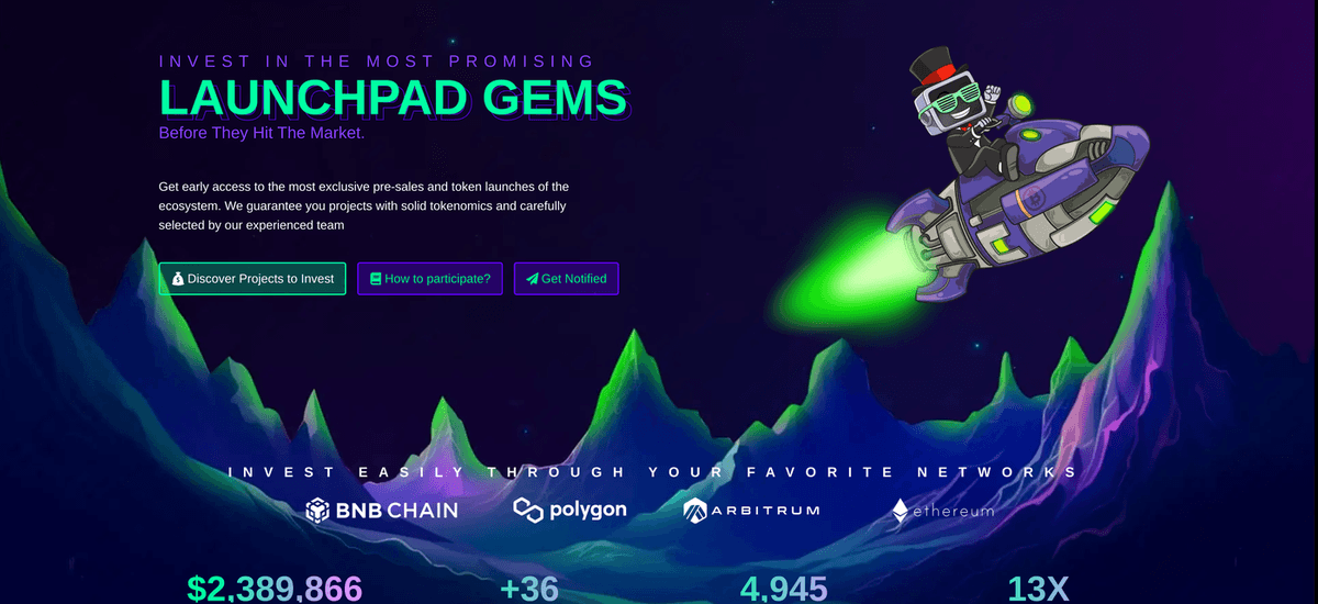 Bipzy Crypto Launcher — FinTech project screenshot