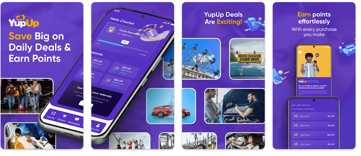 YupUp — Local Deals & Rewards Mobile App — Mobile Application project screenshot